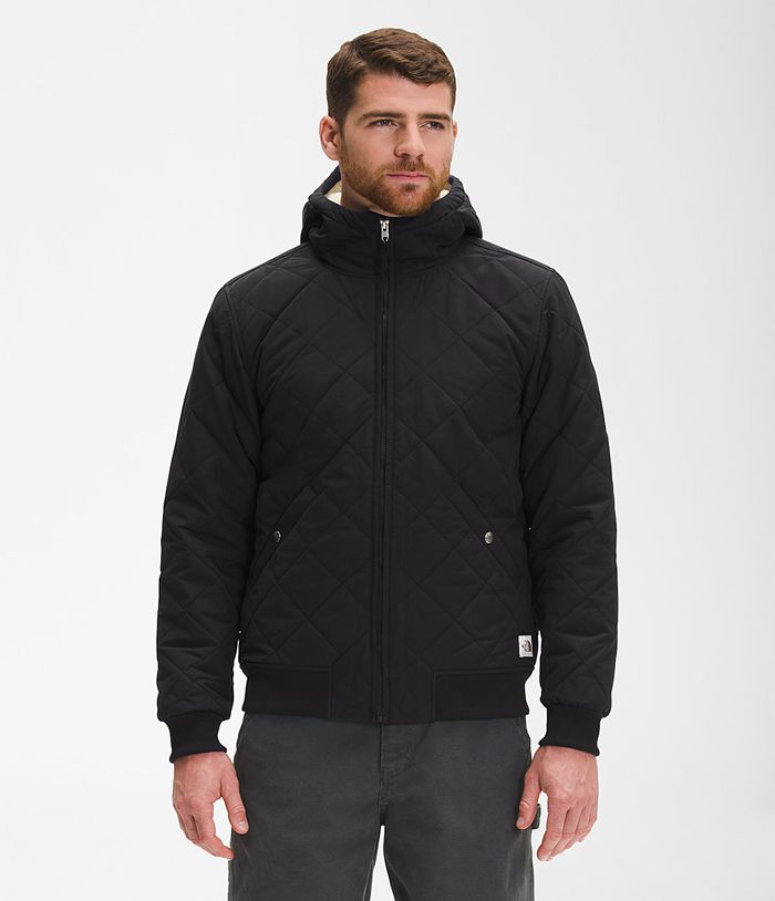 Plumifero The North Face Hombre Negras Cuchillo Insulated Full Cremallera Sudadera Con Capucha 60872KZWO